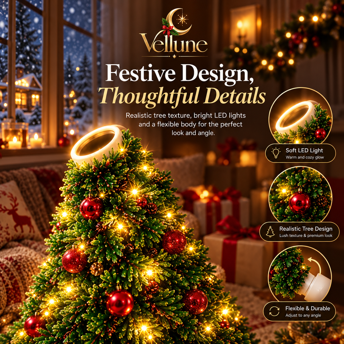 Vellune - Christmas Glow Projector